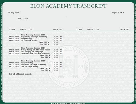 Transcripts & Credentials .